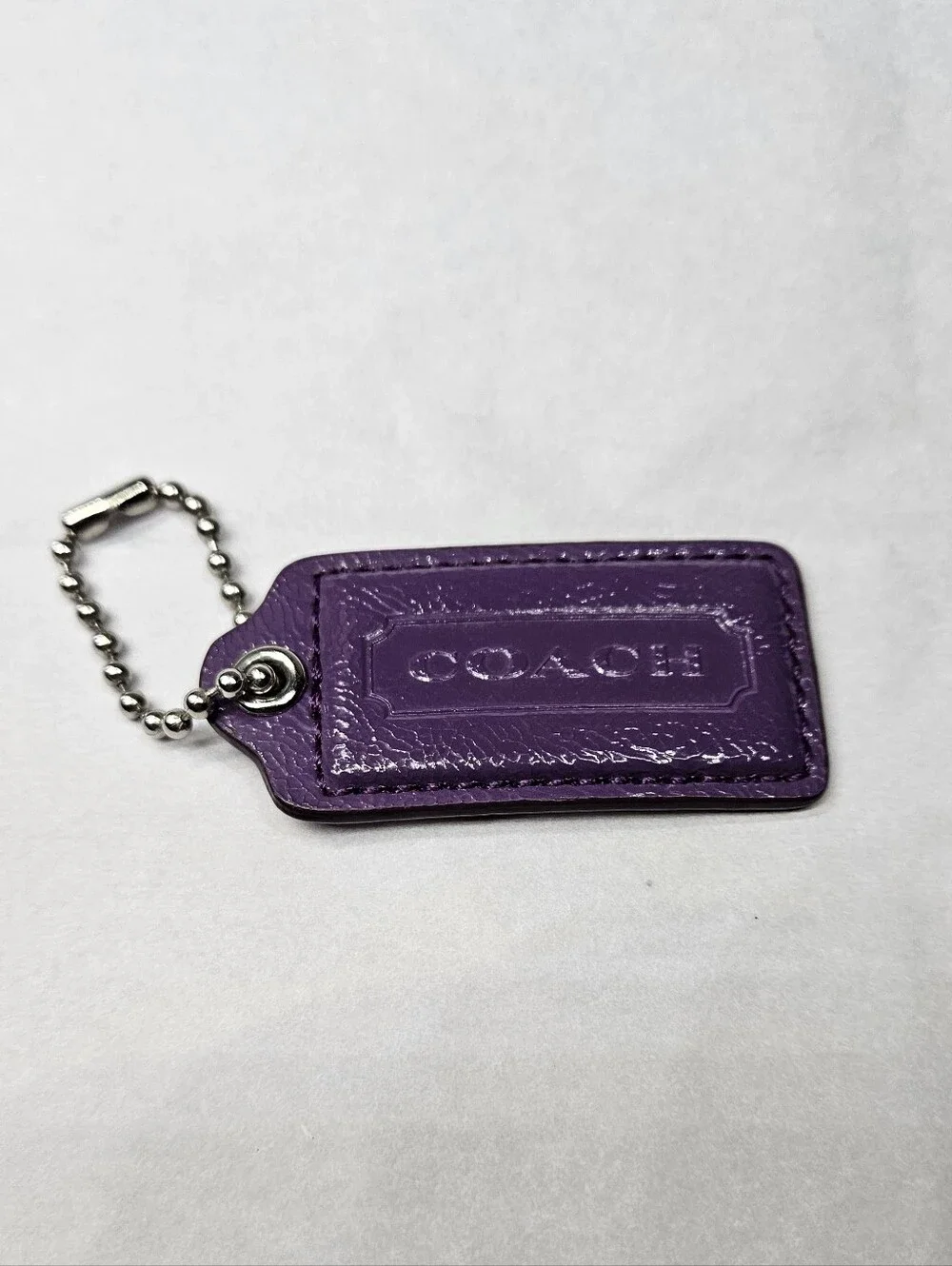 Coach Purple Patent Leather Hangtag